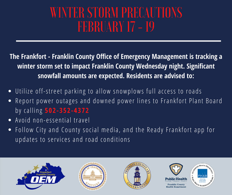 Winter weather precautions